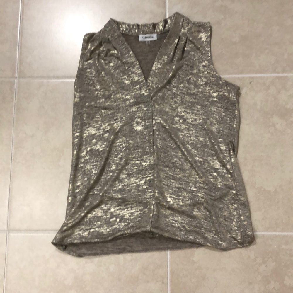 Calvin Klein Metallic Tank